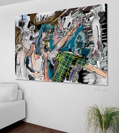 18254_Join in the concert Art print on 380g polycotton canvas
