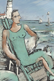 1935069187_Horizon of Sea Art print on 380g polycotton canvas