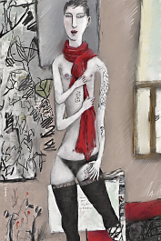 3049069466_Surreal Muse Art print on 380g polycotton canvas