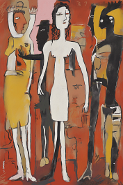 4036393885_Performance in Red Art print on 380g polycotton canvas