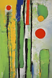 451258597_Echoes in Green Art print on 380g polycotton canvas