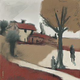 The Shelter of Roots Art print on 380g polycotton canvas