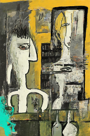 1644825128-DPM++ 2M-7-surrealistic, bizarre, naive,pop art, thick black line scribble, collage, ochre_BREAK_mirror, yellow to orange_BREAK _separated