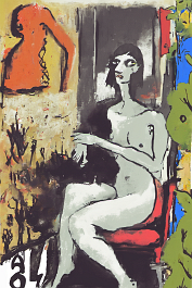 2060171494-DPM++ 2M-9-naive, bizarre, dripping color_BREAK_boy-silhouette, signs, letter, number, sienna_BREAK_lady on sofa, separated monochrome hist