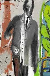 964782757-DPM++ 2M-9-naive, bizarre, dripping color, raw brush painting_BREAK_lady-silhouette, jeans, signs, letter, number, sienna_BREAK_gentleman,