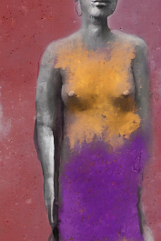 2934599160-DPM++ 2M-7-full body bw portrait-photo , ochre to red to sienna to purple, dripping color,_ _lora_FDandlSty6_1_