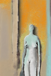 546562709-DPM++ 2M-8-window, sunlight, yelloorange, BREAK_lightturquoise slim nude girl-photo full body, table, plant, fine art painting, bizarr,dri