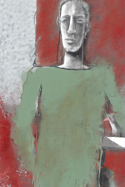 3616352312-DPM++ 2M-7-full body bw portrait-photo , ochre to red to sienna to bluegreen, dripping color, table, cup_ _lora_FDandlSty6_1_