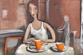 2138057561-DPM++ 2M-8.5-restaurant BREAK_fine art painting, sienna colored half body, girl-portrait-photo BREAK_white window BREAK_photorealistic,roun
