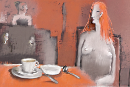2324893375-DPM++ 2M-8.5-restaurant BREAK_sienna colored half body, girl-portrait-photo, faceless,orange hair BREAK_white window BREAK_photorealistic,