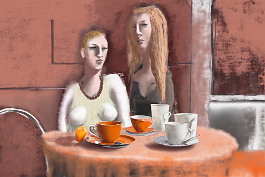 2729396185-DPM++ 2M-8.5-restaurant BREAK_sienna colored half body, girl-portrait-photo BREAK_white window BREAK_photorealistic, table, teacup, spoon,