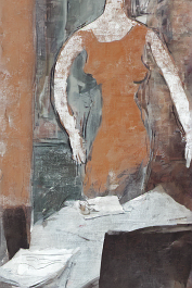 3028704073-DPM++ 2M-7-restaurant BREAK_naive, statue, abstract,sienna colored full body girl-portrait-photo, window ,8k BREAK_phone, book , curtain B