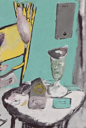 354489516-DPM++ 2M-7-surrealistic, white cloud,_pencil, letter, brush, hand mirror, lavender, BREAK _ cup, comb, chair, tred lipstick, nose, ear, ye