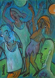 disco 2 Acryl auf Leinwand 50x70cm