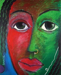 i-face Acryl auf Leinwand 110x90cm