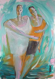 friends2 Acryl auf Leinwand 90x130cm