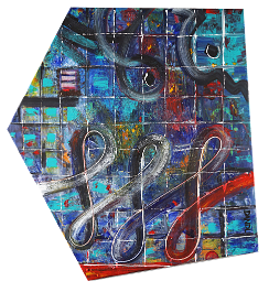 Worthwhile object Acryl auf Leinwand 80x70cm