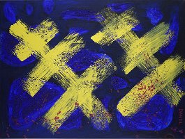 Active Police Officers Acryl auf Leinwand 60x80cm