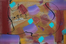Be pushy! Acryl auf Leinwand 40x60cm