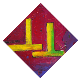 Old people live here. Acryl auf Leinwand 50x50cm