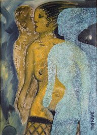 The shadow woman Acryl auf Leinwand (Mischtechnik) 50x70cm