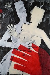 red hand Acryl auf Leinwand (Mischtechnik) 120x80cm