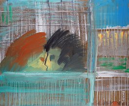 First kiss Acryl auf Leinwand (Mischtechnik) 110x90cm