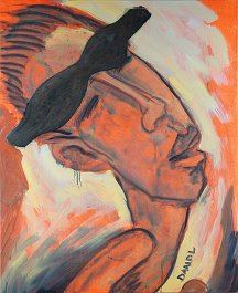 Oh my god Acryl auf Leinwand (Mischtechnik) 110x90cm