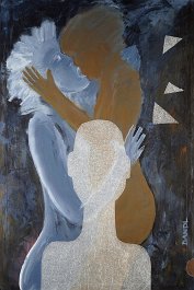 Voyeur Acryl auf Leinwand (Mischtechnik) 120x80cm