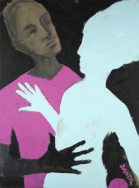 Yes or no? Acryl auf Leinwand (Mischtechnik) 80x60cm