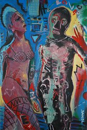 Love games Acryl auf Leinwand (Mischtechnik) 120x80cm