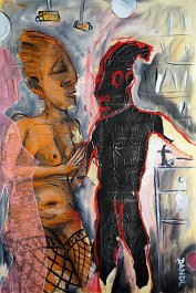 Love games 2 Acryl auf Leinwand (Mischtechnik) 120x80cm