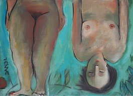 Female nude 5 Acryl auf Leinwand 50x70cm