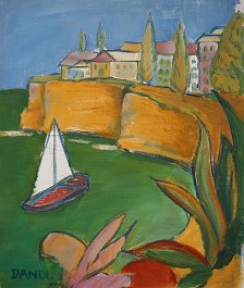 Mediterranean Bay 3 Acryl auf Leinwand 50x40cm