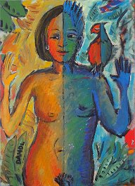 Woman/man Acryl auf Leinwand 50x70cm