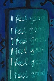 I feel good Acryl auf Leinwand 120x40cm