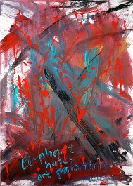 Elephant hates art painting Acryl auf Leinwand 70x50cm