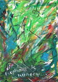 Elephant is hungry Acryl auf Leinwand 70x50cm