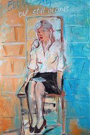 500.000 Apps but still alone Acryl auf Leinwand 120x70cm