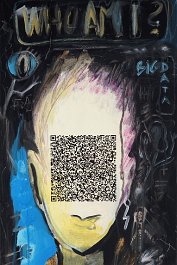 WHO AM I ? Acryl auf Leinwand (Mischtechnik) 100x50cm Code: Identity-Report: I am person number: 2917925673450990 Personality profile: D2E Consumer value: 17.328,46 $...