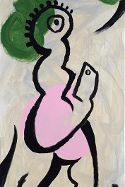 Never without a phone! Acryl auf Leinwand 100x50cm
