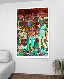 142-2016 Art print on 380g polycotton canvas