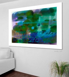 01-2017 - Deep sea Art print on 380g polycotton canvas