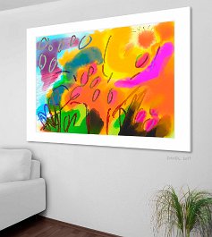 07-2017 -Orchard Art print on 380g polycotton canvas