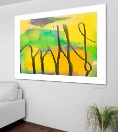 25-2017 - Flowing liquid Art print on 380g polycotton canvas