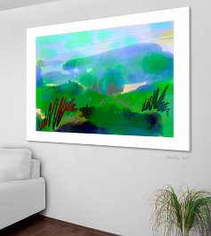 28-2017 - Pasture Art print on 380g polycotton canvas