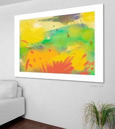 30-2017 -Rain cloud Art print on 380g polycotton canvas