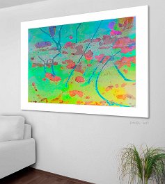 34-2017 - Islands Art print on 380g polycotton canvas