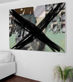 24817_Do not stop Art print on 380g polycotton canvas