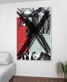 26217_Do not say it Art print on 380g polycotton canvas